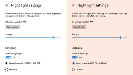 Windows Night Light screenshot 1