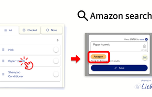 Shopping list "Lisble" 
Amazon search