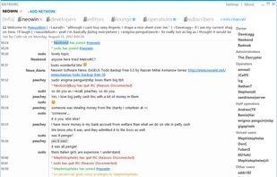 MetroIRC screenshot 2
