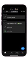 Add tasks alongside your packing list, like "book taxi" or "charge power bank".