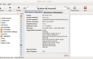 gMTP screenshot 1