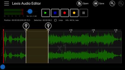 Lexis Audio Editor screenshot 1