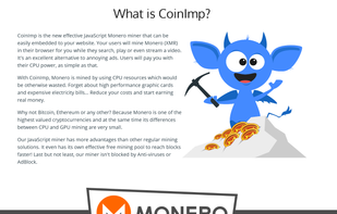 CoinImp screenshot 1