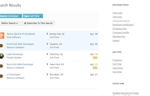 WPJobBoard screenshot 1