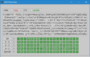 ASCII Pass Gen screenshot 1