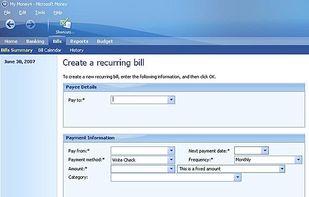 Set Up Recurring Bills