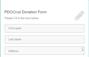 PDOCrud screenshot 2