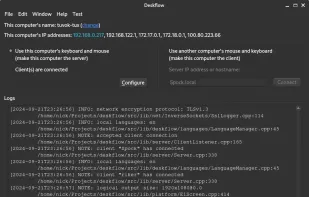 Deskflow screenshot 1