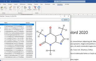 Chem4Word screenshot 2