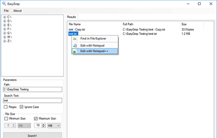 EasyGrep screenshot 1