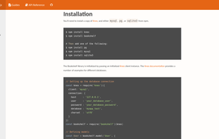 Bookshelf.js screenshot 1