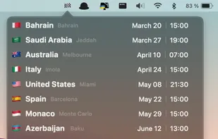 GP Calendar screenshot 1