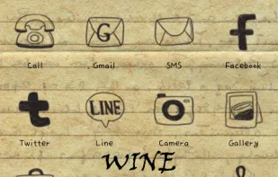 Wine icon theme screenshot 1