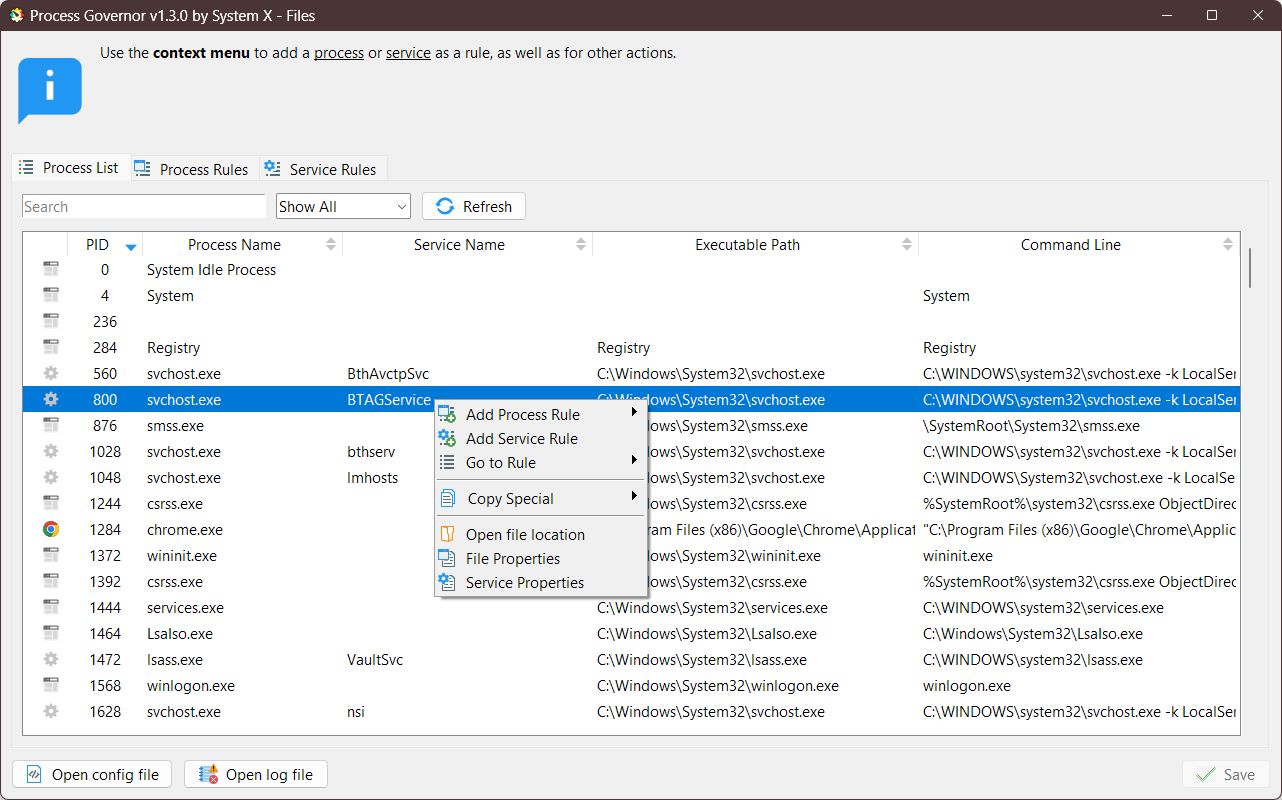 Process Governor: Python utility designed to manage Windows processes ...