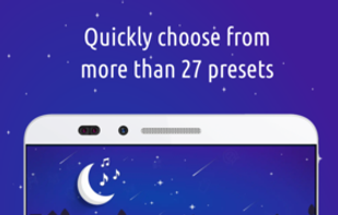 Quickly chosse from more than 27 presets