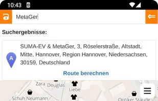 MetaGer Maps screenshot 1