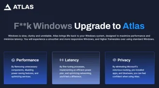 AtlasOS: An Open-Source Modification of Windows 10 for Gamers with Performance Enhancements and Security Risks image