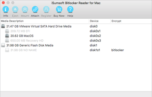 iSumsoft BitLocker Reader for Mac screenshot 1