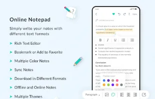Online Notepad.io screenshot 1