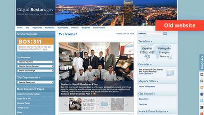 The City of Boston website is powered by Drupal