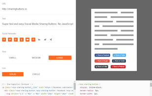 Sharingbuttons.io screenshot 1