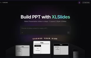 XLSlides Dashboard
