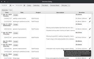 SlothTracker screenshot 2