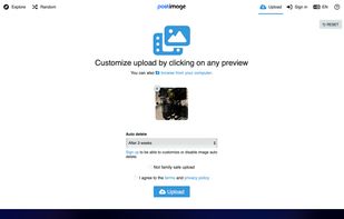 Upload form