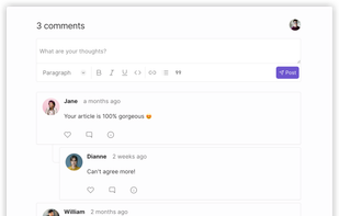An example of Chirpy embedded comment widget