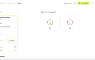 Add a "Yes/No" section to the User Test