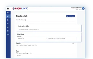 Short url with custom slug and branded domain