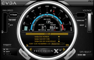 EVGA PrecisionX 16 screenshot 1