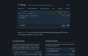 Uiua screenshot 1