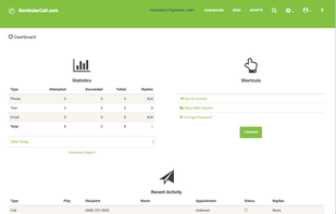 ReminderCall.com screenshot 2