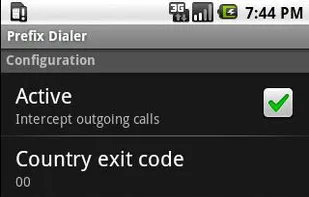 Prefix Dialer screenshot 1