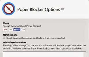 Poper Blocker screenshot 1