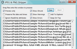 JPEG &amp; PNG Stripper screenshot 1