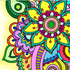 Mandala - adults coloring book icon