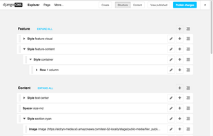 django CMS screenshot 1