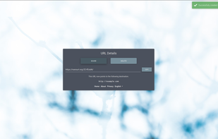 nanoURL screenshot 1
