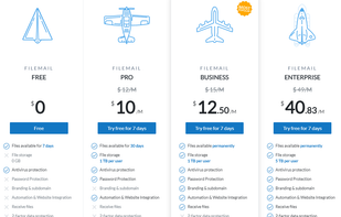 Filemail Pricing Plans