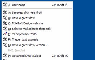 KeyText screenshot 1