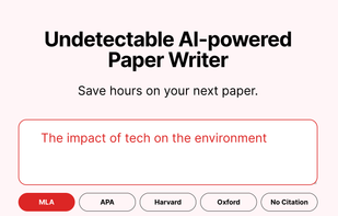 undetectable AI powered paper writer