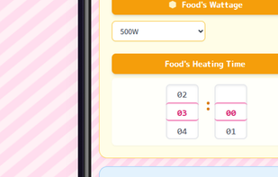 Automatically Calculates Your Heating Time