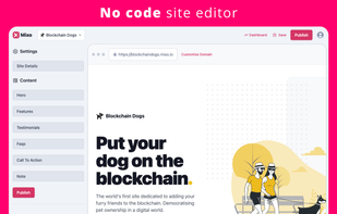 No code site editor