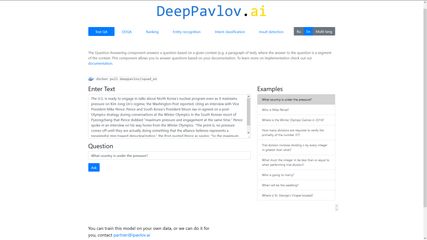 DeepPavlov screenshot 1