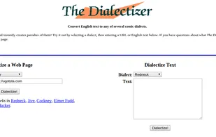 Dialectizer screenshot 1
