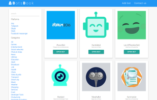 Browse an extensive listing of bots