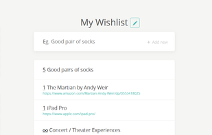 Wishy.gift screenshot 1