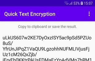 See encrypted result